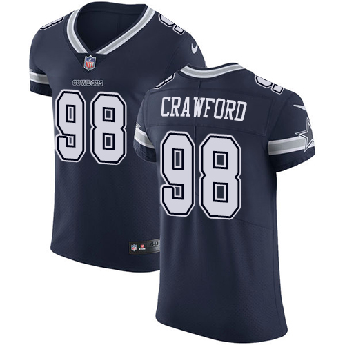 Nike Cowboys #98 Tyrone Crawford Navy Blue Team Color Men's Stitched NFL Vapor Untouchable Elite Jersey - Click Image to Close